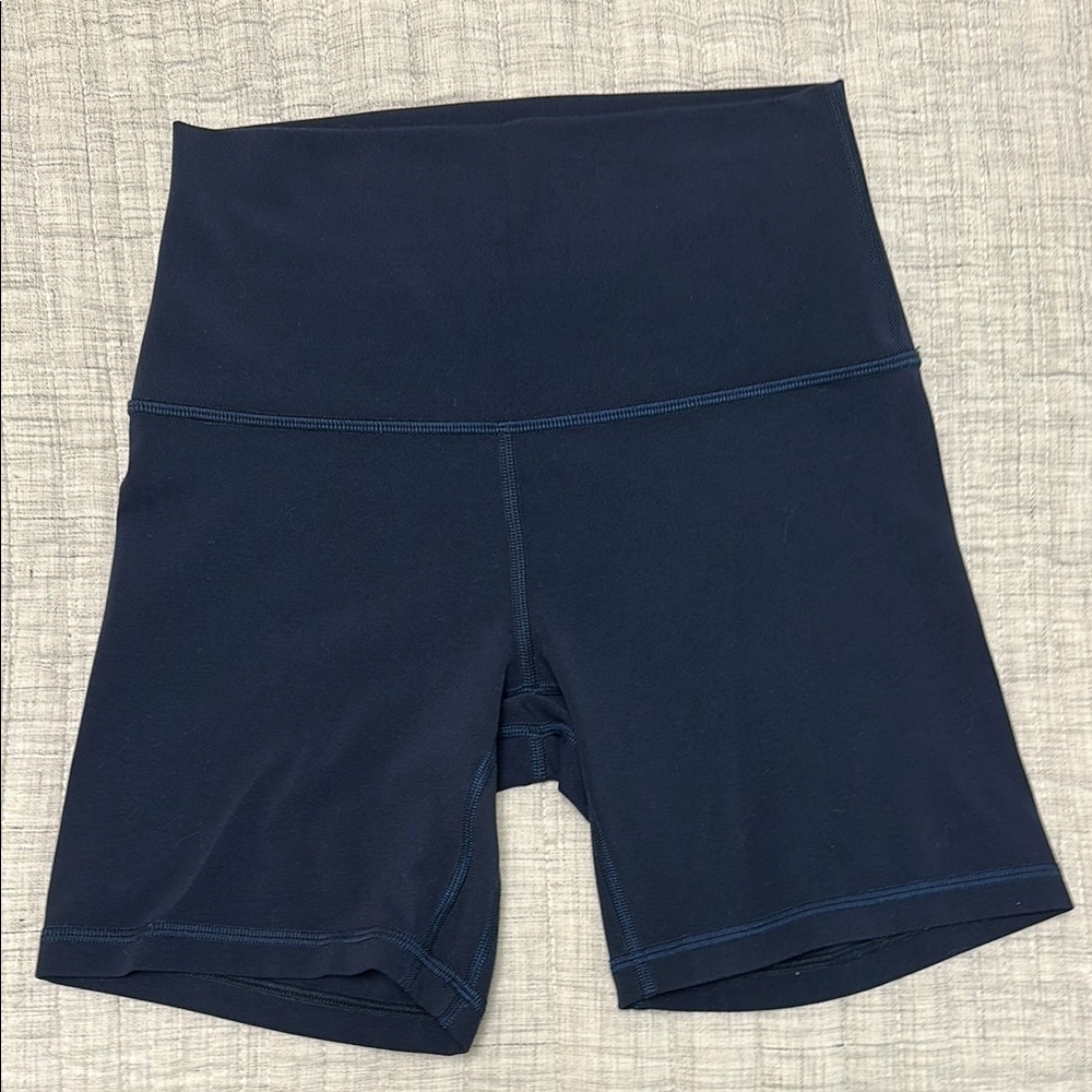 Lulu lemon Navy High-Waisted Shorts